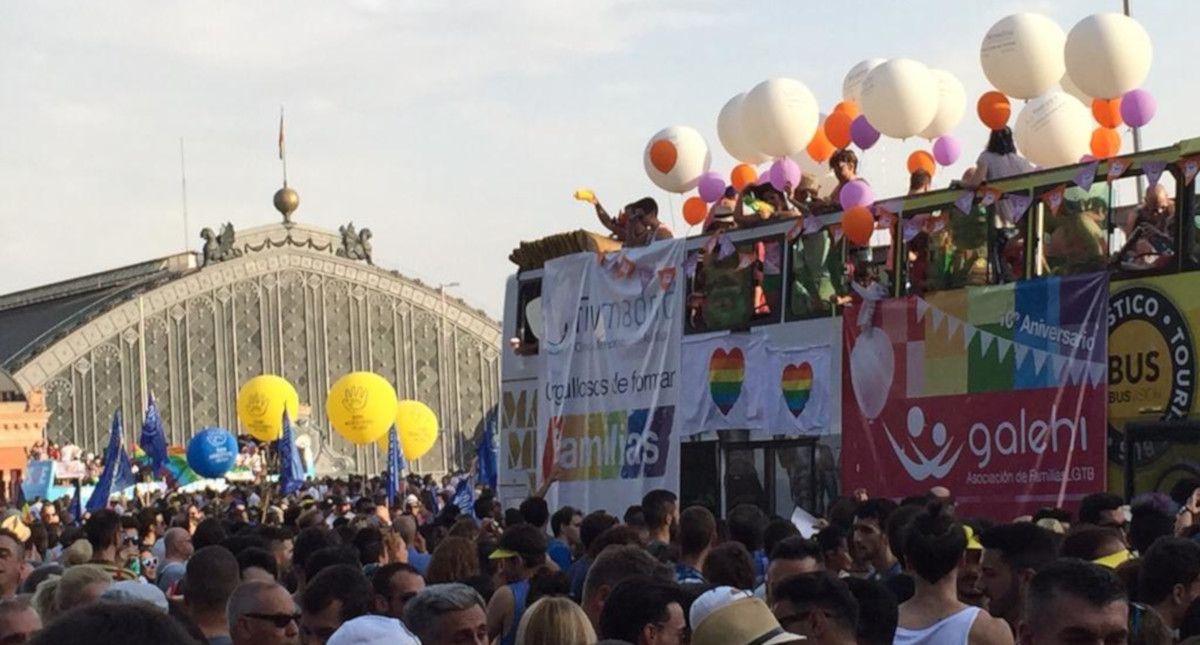 Una manifestación del Orgullo en Madrod, en una edición anterior. FOTO: Twitter @maniorgullo