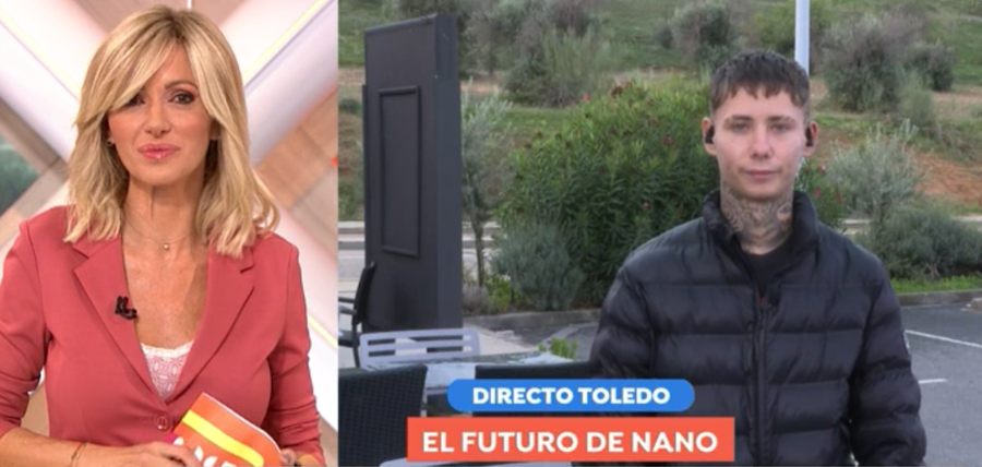 Nano Jr, entrevistado en 'Espejo público'.