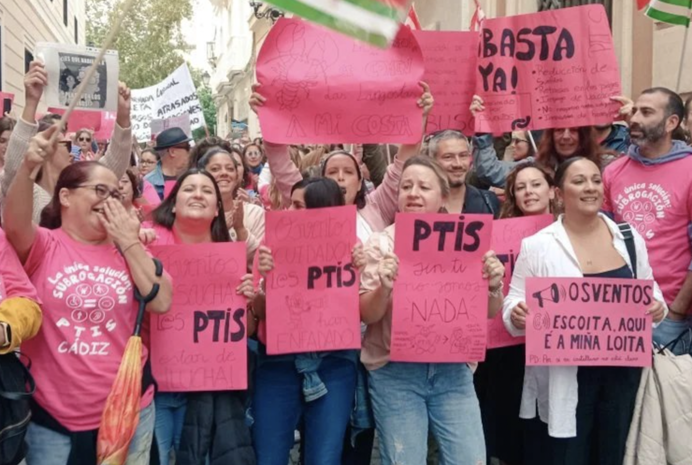 Manifestación de PTIS en Cádiz capital. CCOO