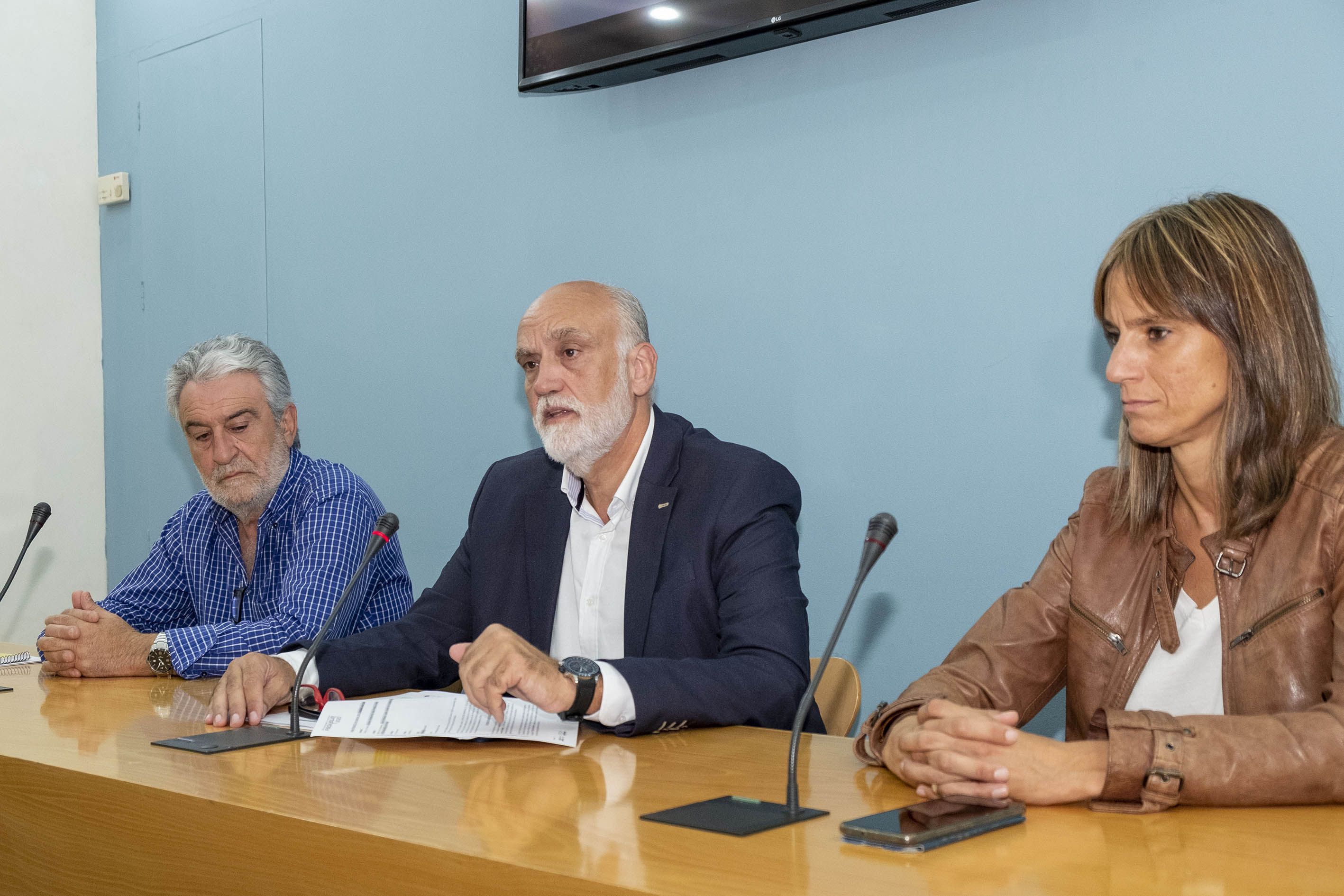 El diputado provincial durante la presentación de Fegasur.