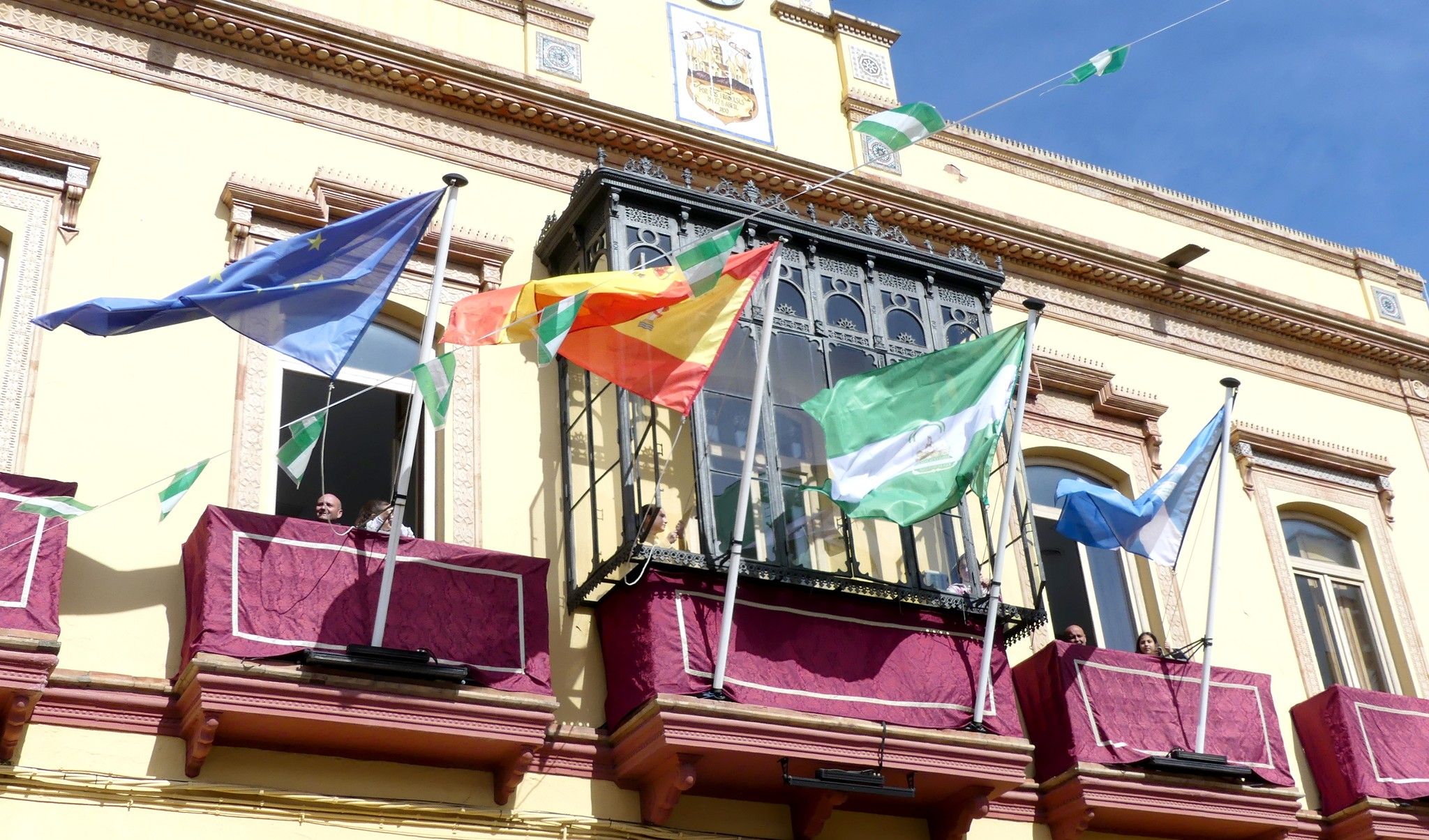 El Ayuntamiento de Montellano, en Sevilla, donde se están produciendo cortes de agua.