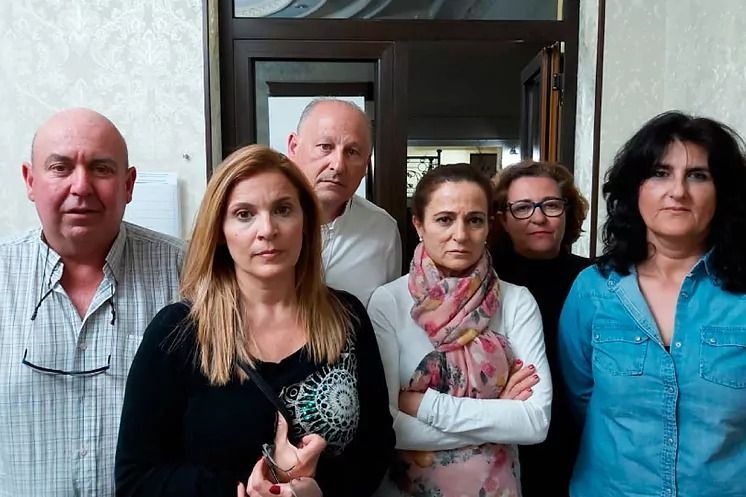 Los sanitarios gaditanos, en una imagen cedida que tomaron en Uzbekistán en días pasados.