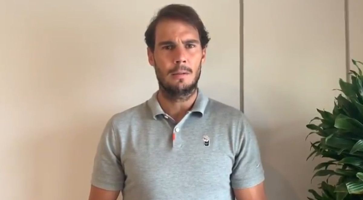 Rafa Nadal, en una imagen del vídeo en el que pide colaboración.