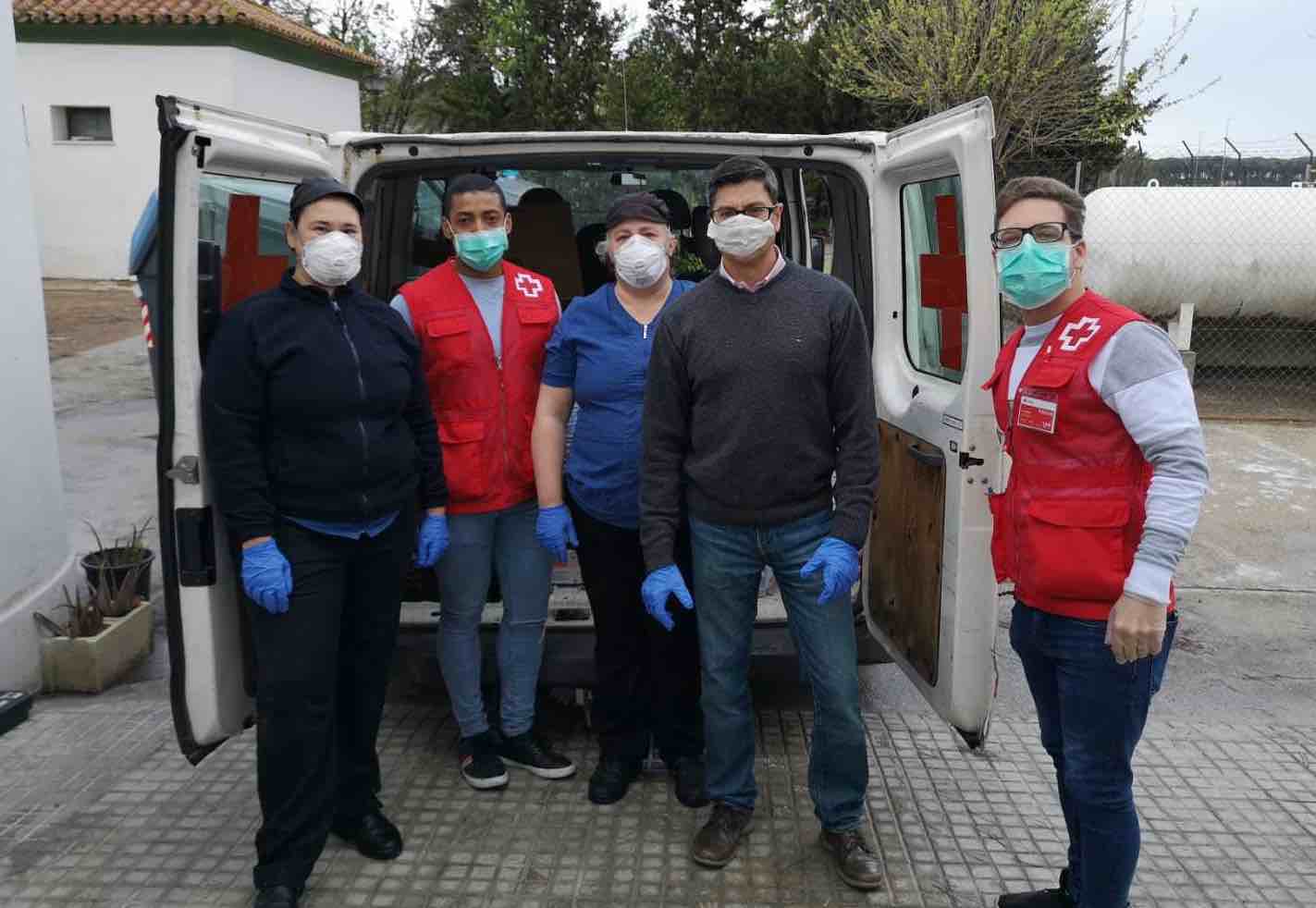 Un momento de la donación.