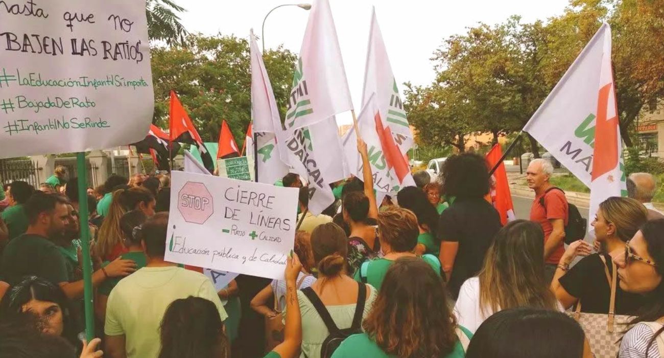 Una manifestación de docentes de Andalucía.   FOTO: USTEA
