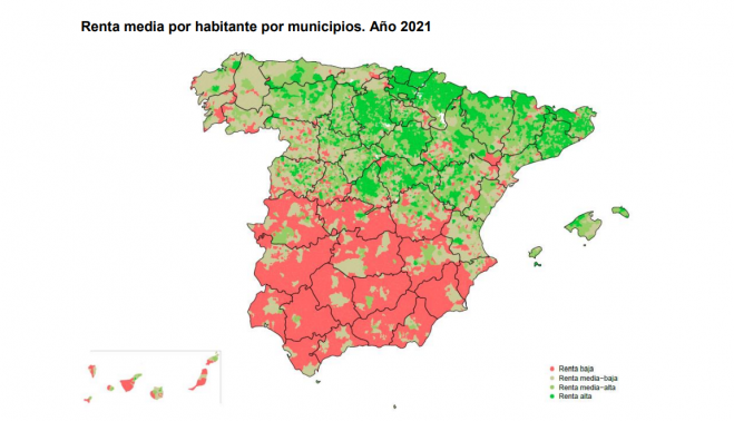 Municipios por renta