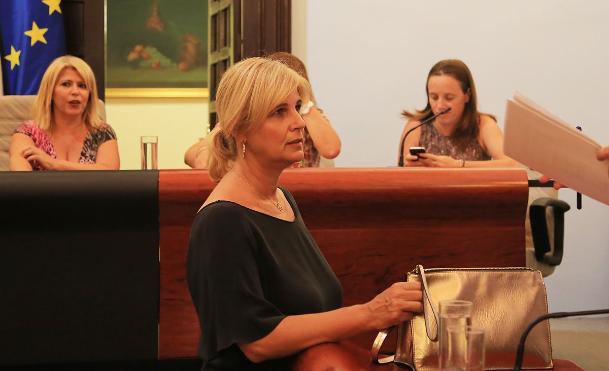 Pelayo, en una de sus escasas apariciones en el salón de plenos municipal en lo que va de mandato. FOTO: MANU GARCÍA.