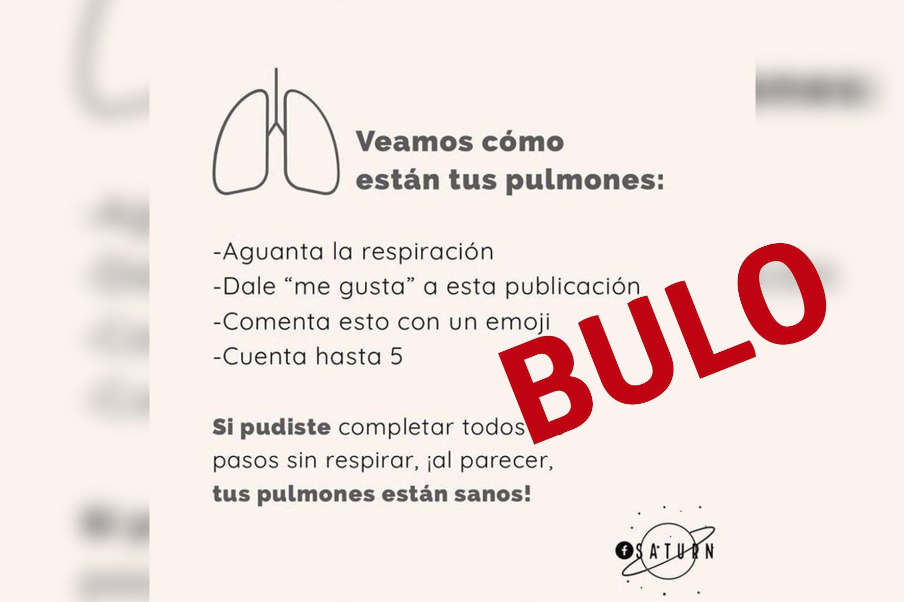 Imagen del bulo que está en la red.