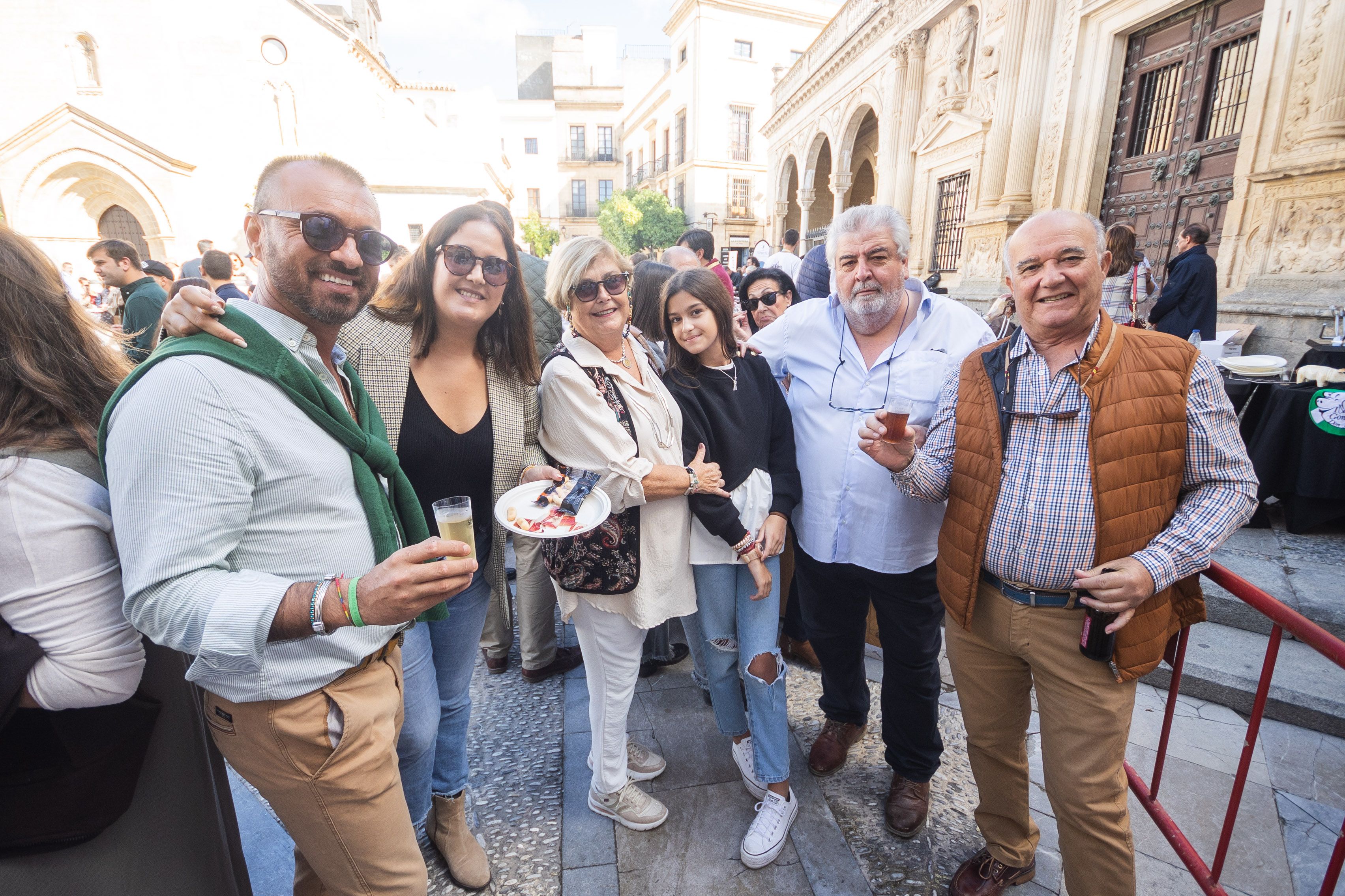 Cortando jamón por los Reyes Magos de Jerez