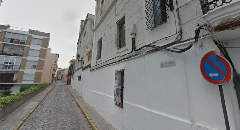 La calle donde se ubica el CTA de Algeciras, en una imagen de Google Maps.