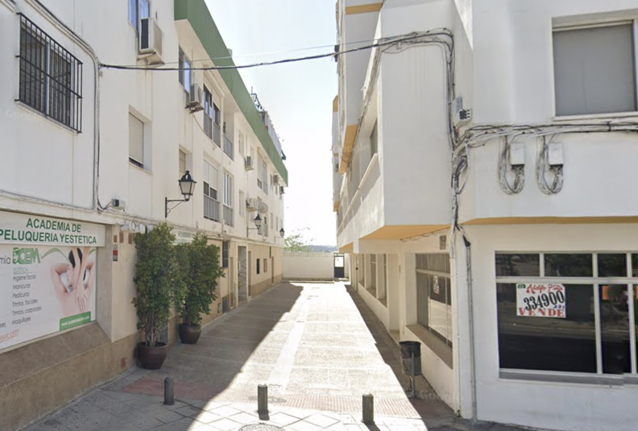 Vista de la calle De las Aguas, en Jerez, en una imagen de Google Maps.