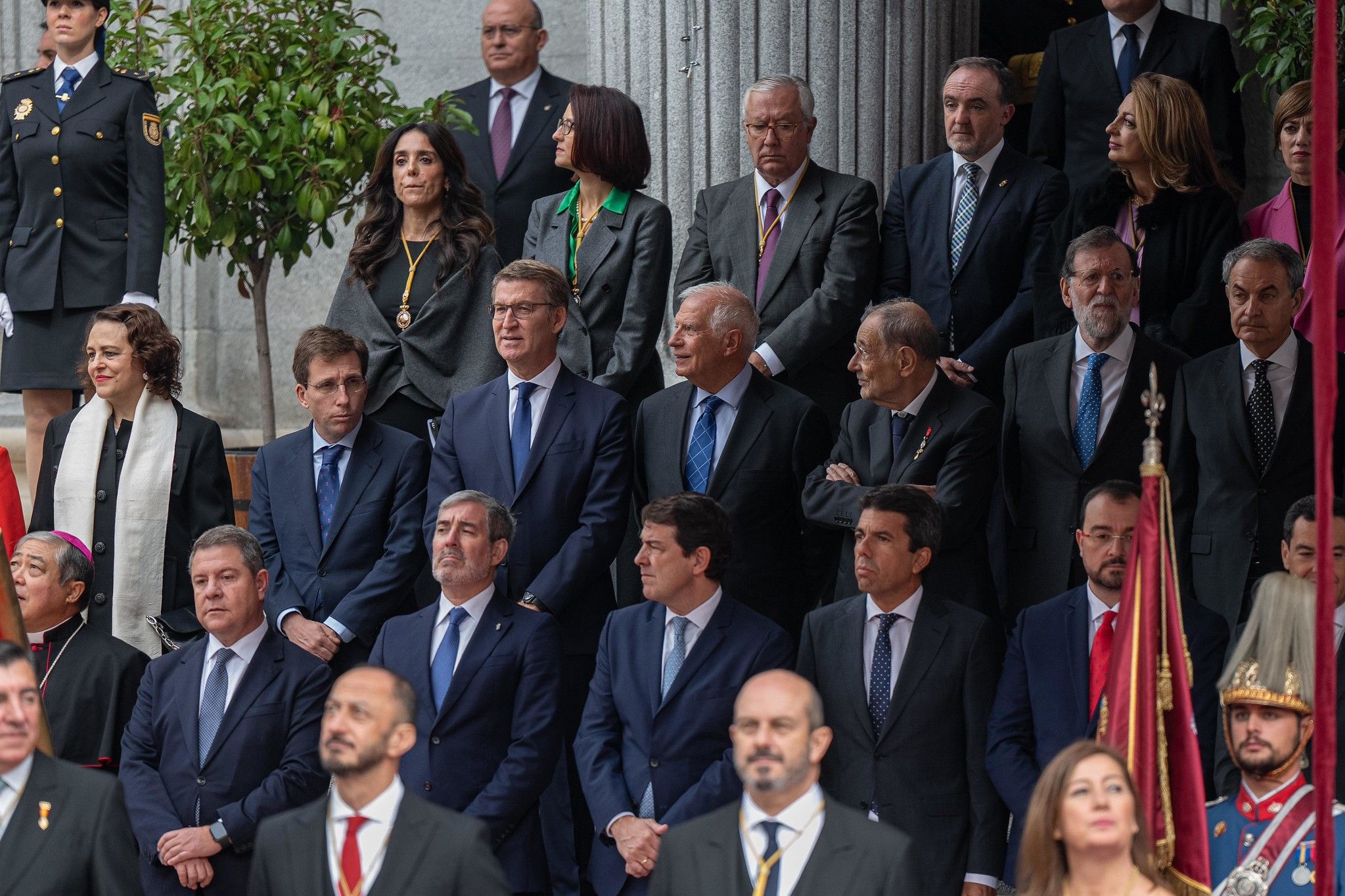 Alberto Núñez Feijóo acude a la jura de la Constitución por parte de la Princesa de Asturias, el pasado martes.
