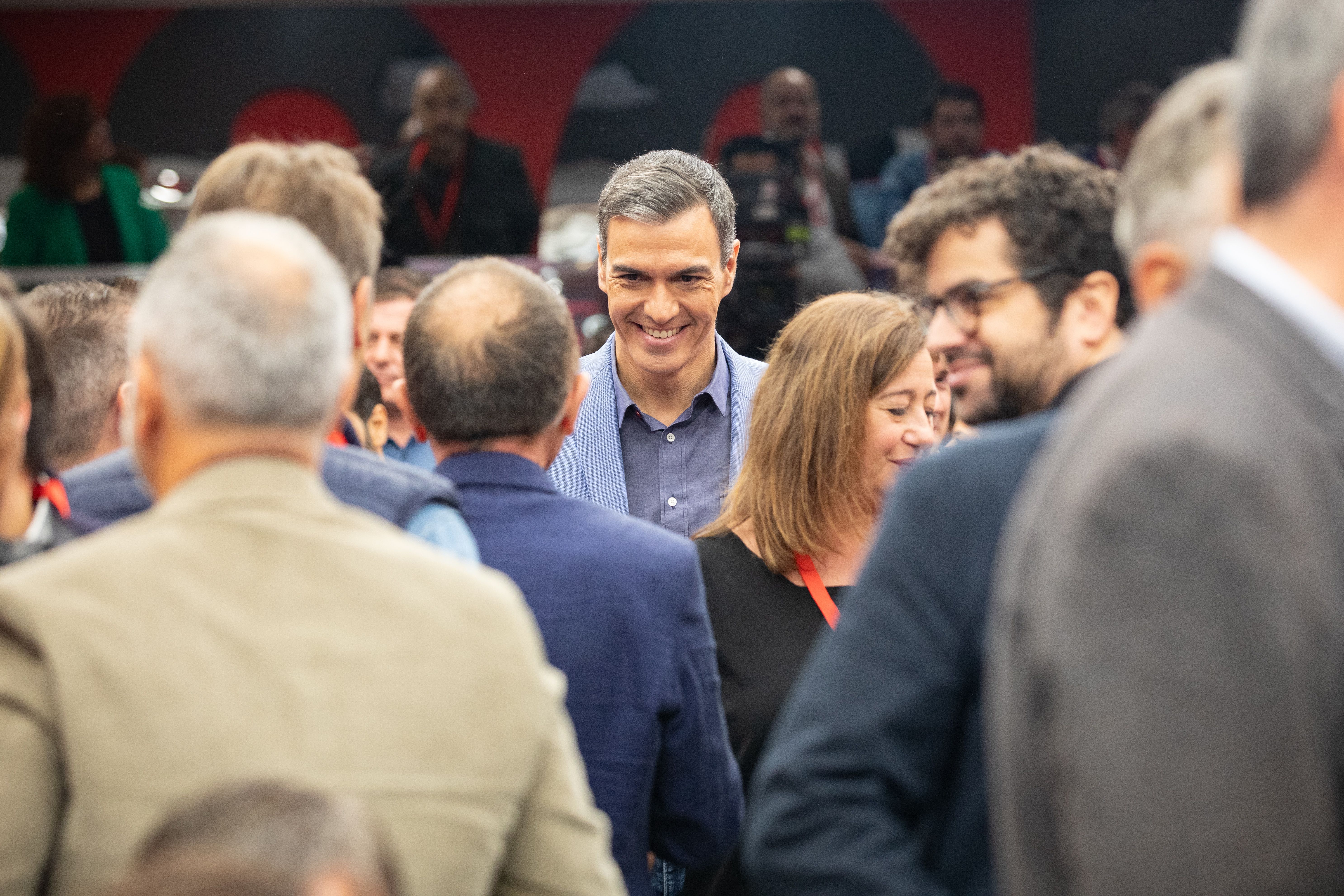 Pedro Sánchez en un acto reciente del PSOE.