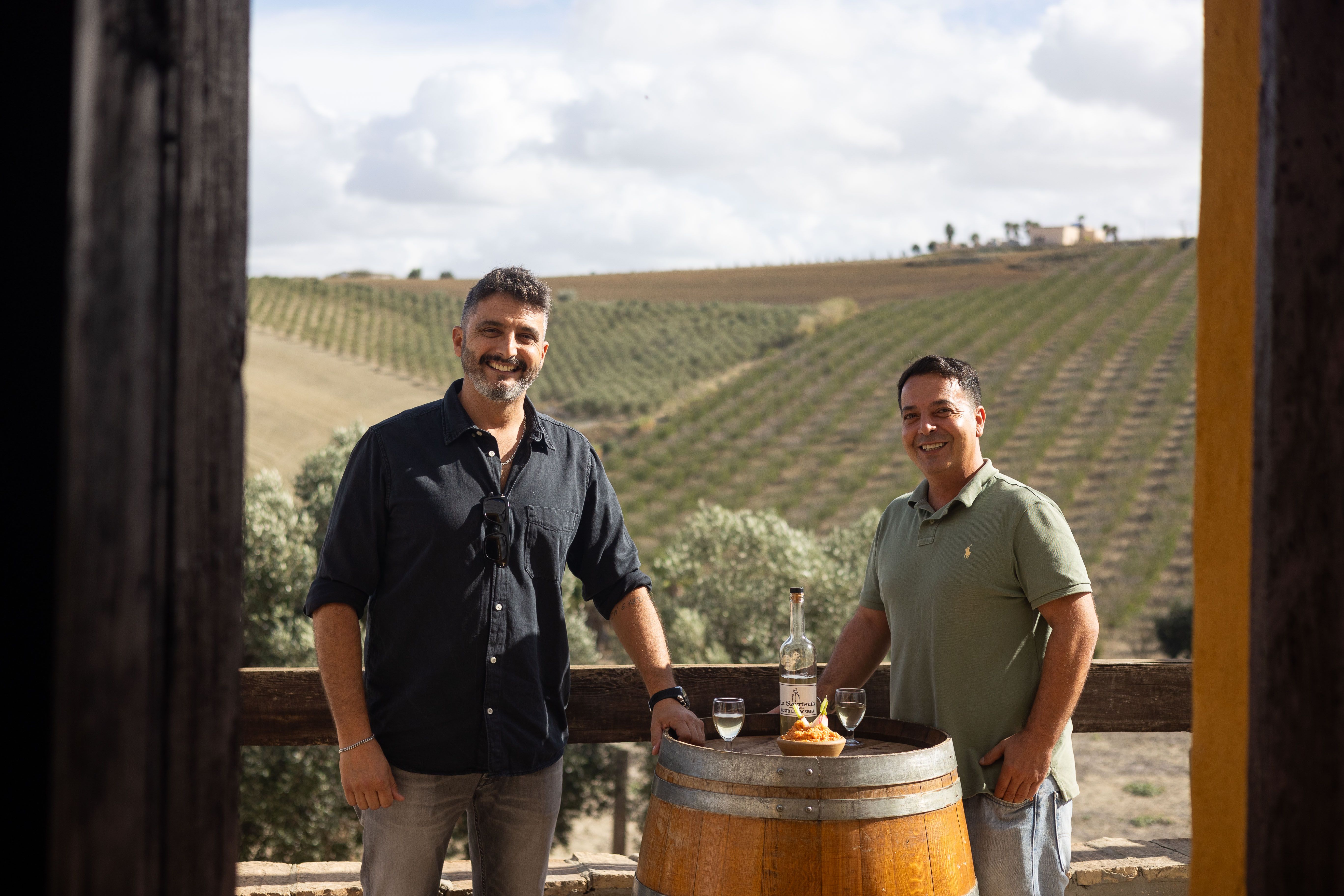 Raúl Sánchez y Borja Zaldívar, al frente de La Sacristía en la campiña jerezana.
