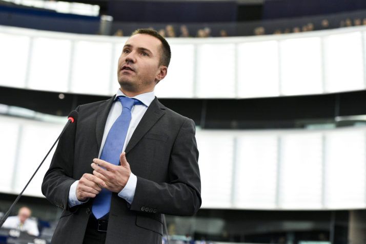 El eurodiputado racista búlgaro Angel Dzhambazki. FOTO: Parlamento Europeo