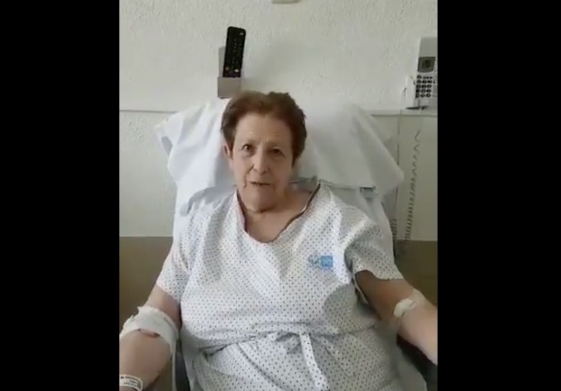 Esta es Carmen, de 75 años, paciente de Geriatría del Hospital Gregorio Marañón.