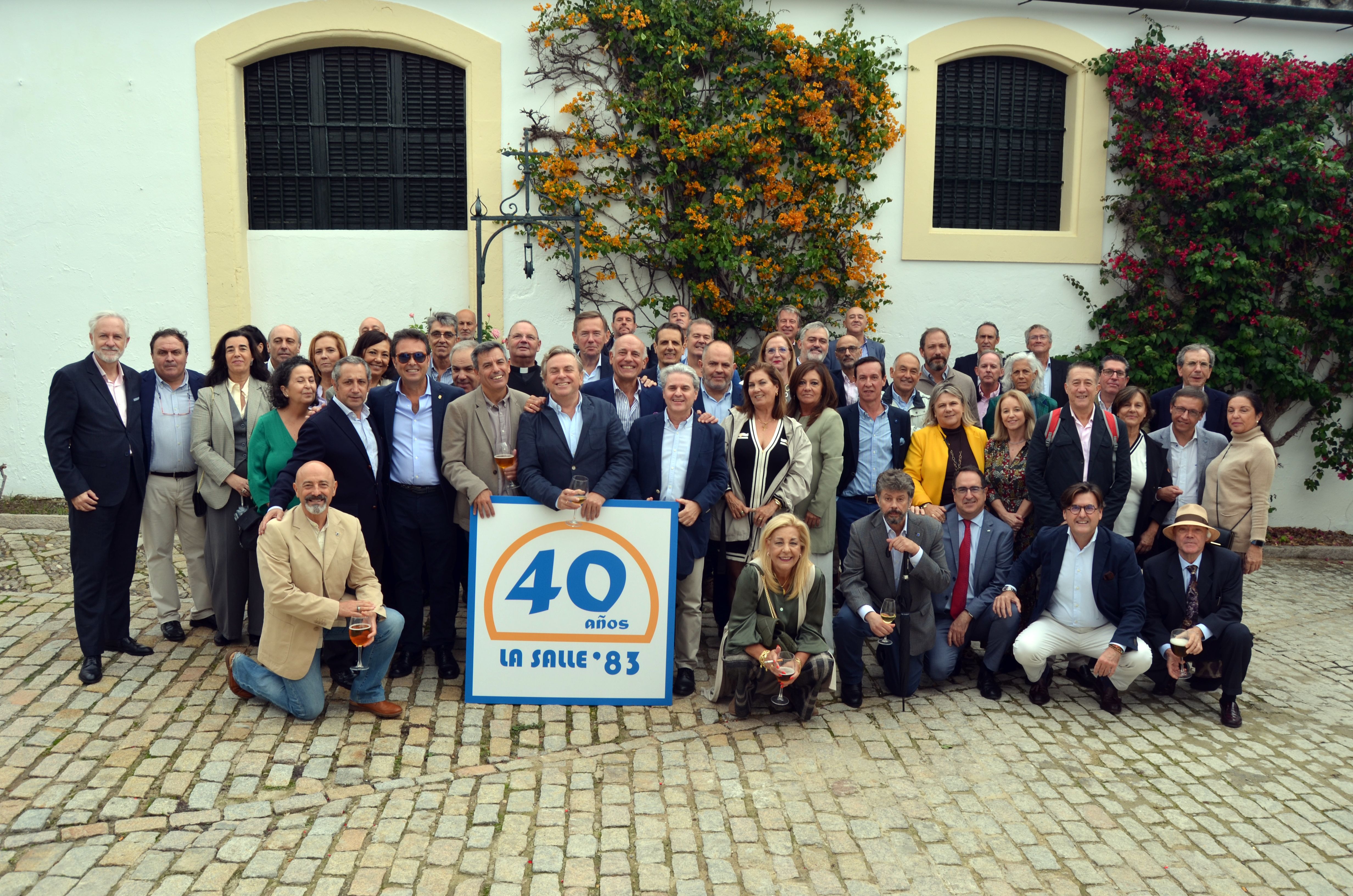 Reunión de la promoción del 83 de La Salle de Jerez 40 años después. 