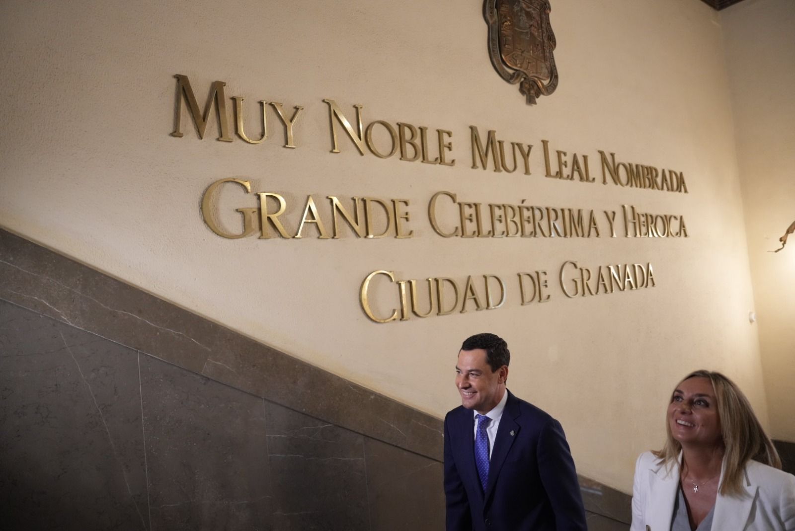 Moreno en una visita reciente a Granada.