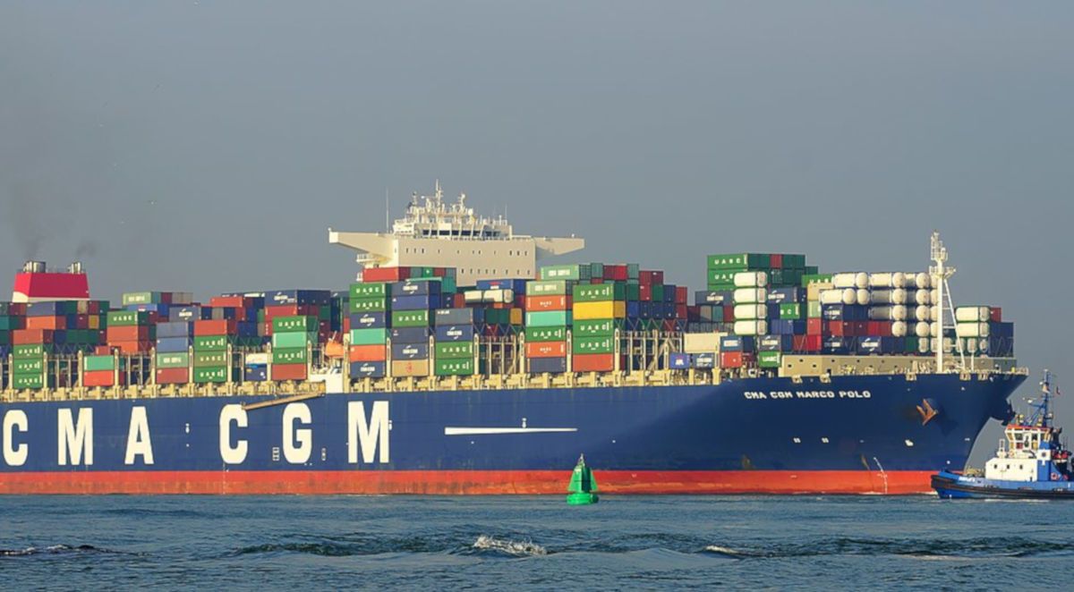 El portacontenedores Marco Polo.