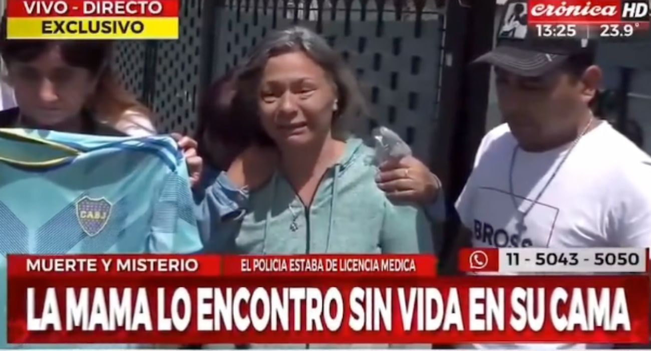 La madre del policía que se ha quitado la vida tras la derrota de Boca Juniors.