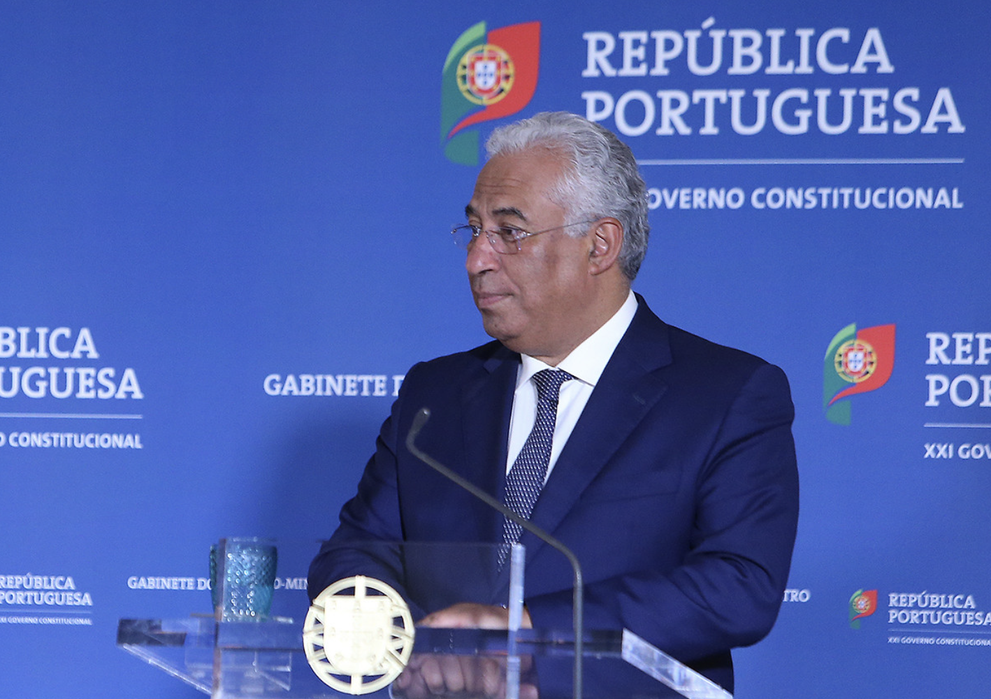 El primer ministro de Portugal​​​​​​​, Antonio Costa, en una imagen de Moncloa durante un encuentro con el presidente del Gobierno, Pedro Sánchez.
