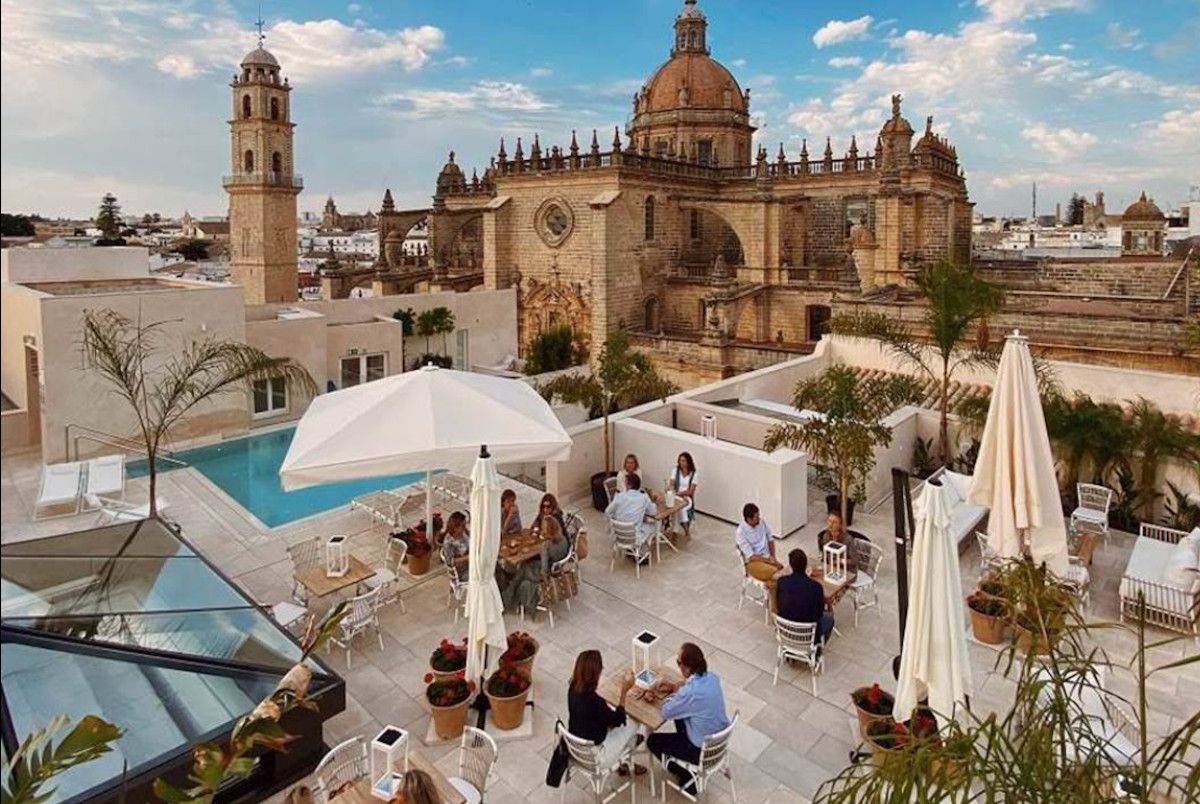 Hotel bodega Tío Pepe en una imagen reciente.