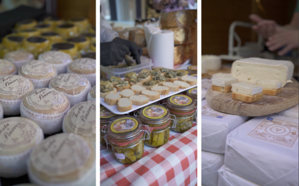 Una imagen de la Feria del Queso Artesano que se celebra en Sevilla.