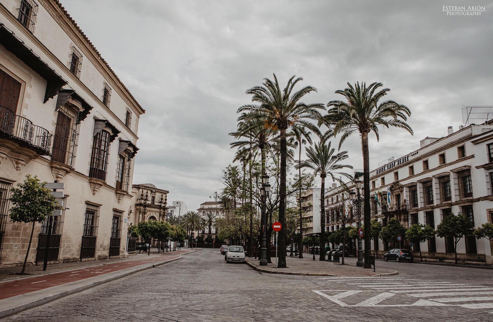 Jerez, desierta, en estado de alarma. FOTO: ESTEBAN PÉREZ ABIÓN