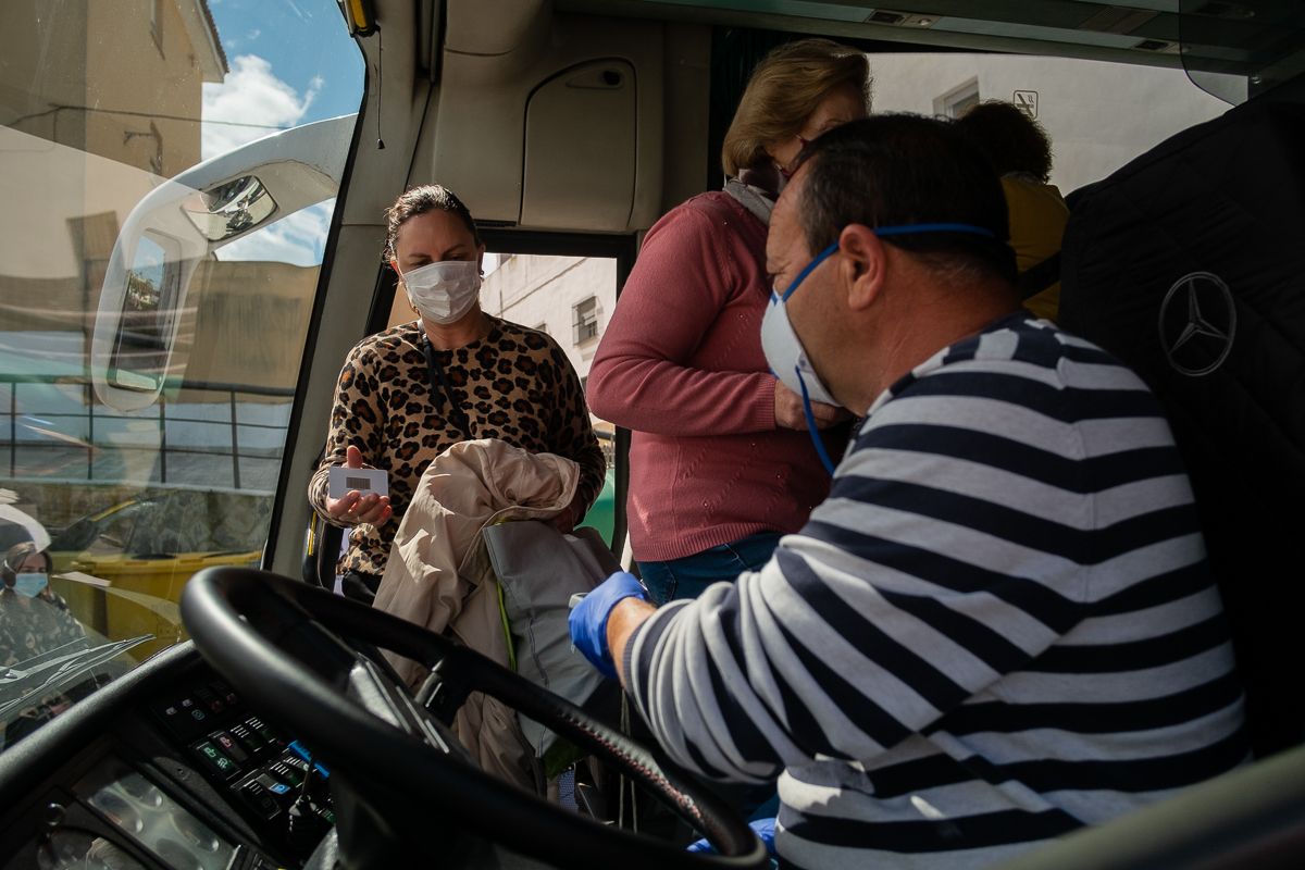 Un autobús en una imagen de archivo.