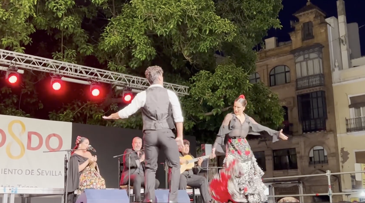 Un espectáculo de flamenco en Sevilla en una imagen de archivo.