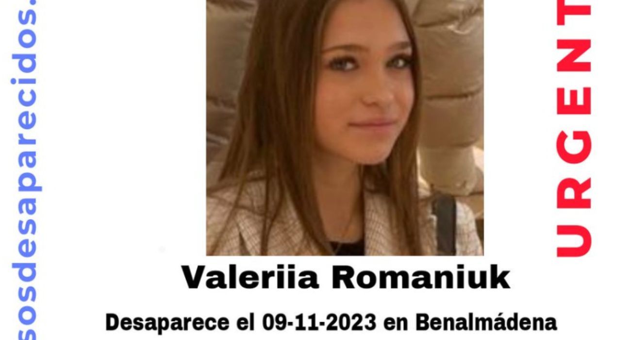 Cartel de búsqueda de la joven desaparecida en Benalmádena.