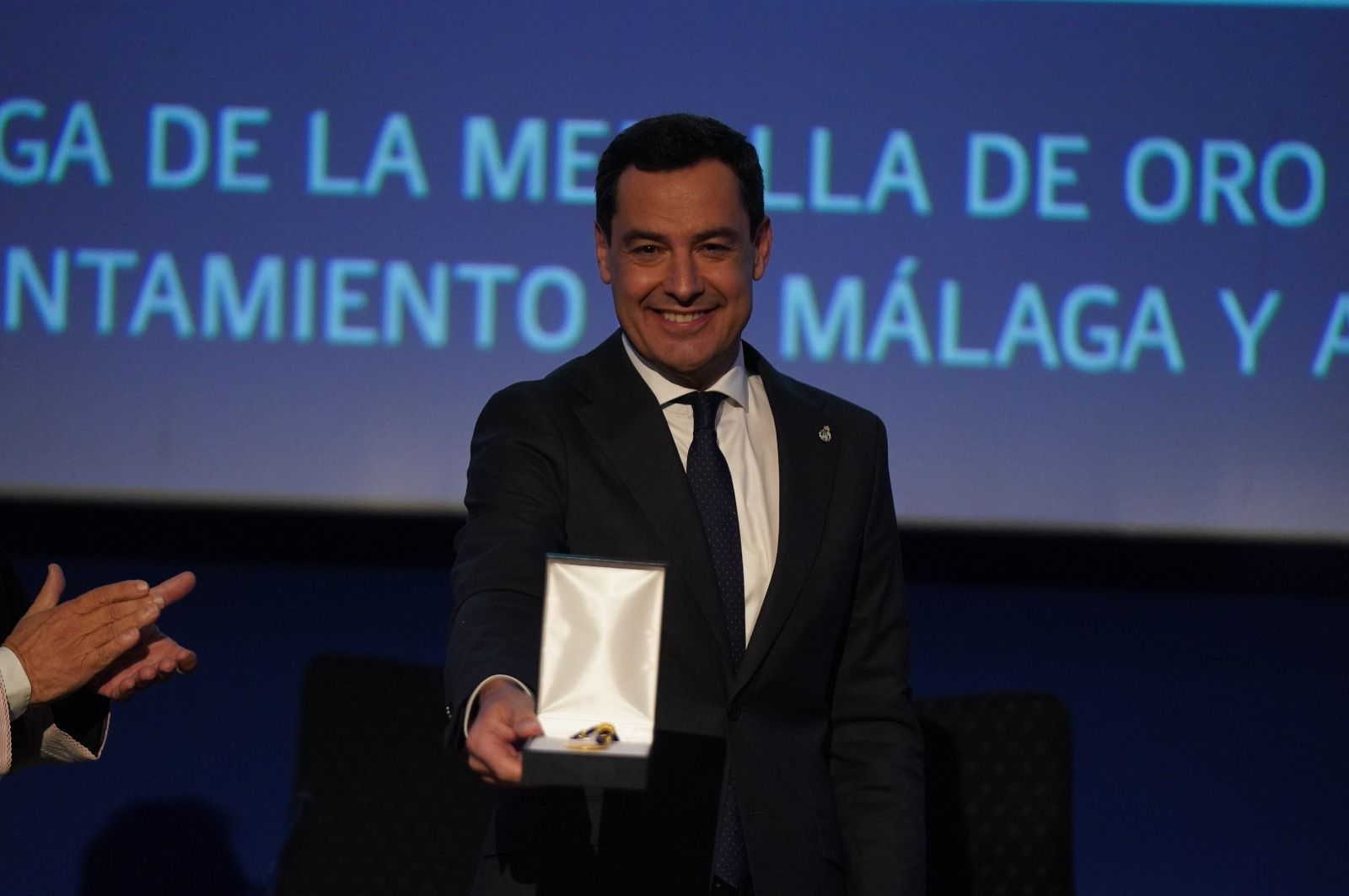 Juanma Moreno en un acto reciente. Juanma Moreno en un acto reciente.