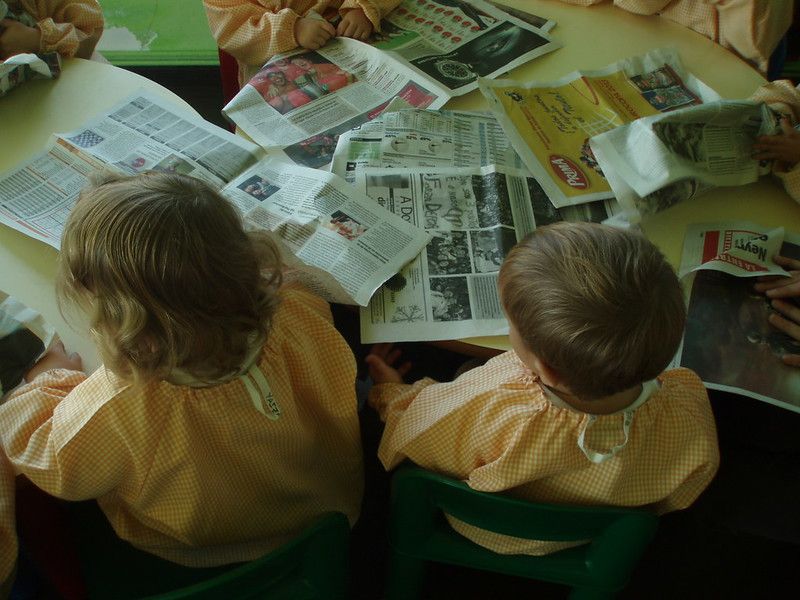 Menores en una escuela infantil, en una imagen de archivo. 