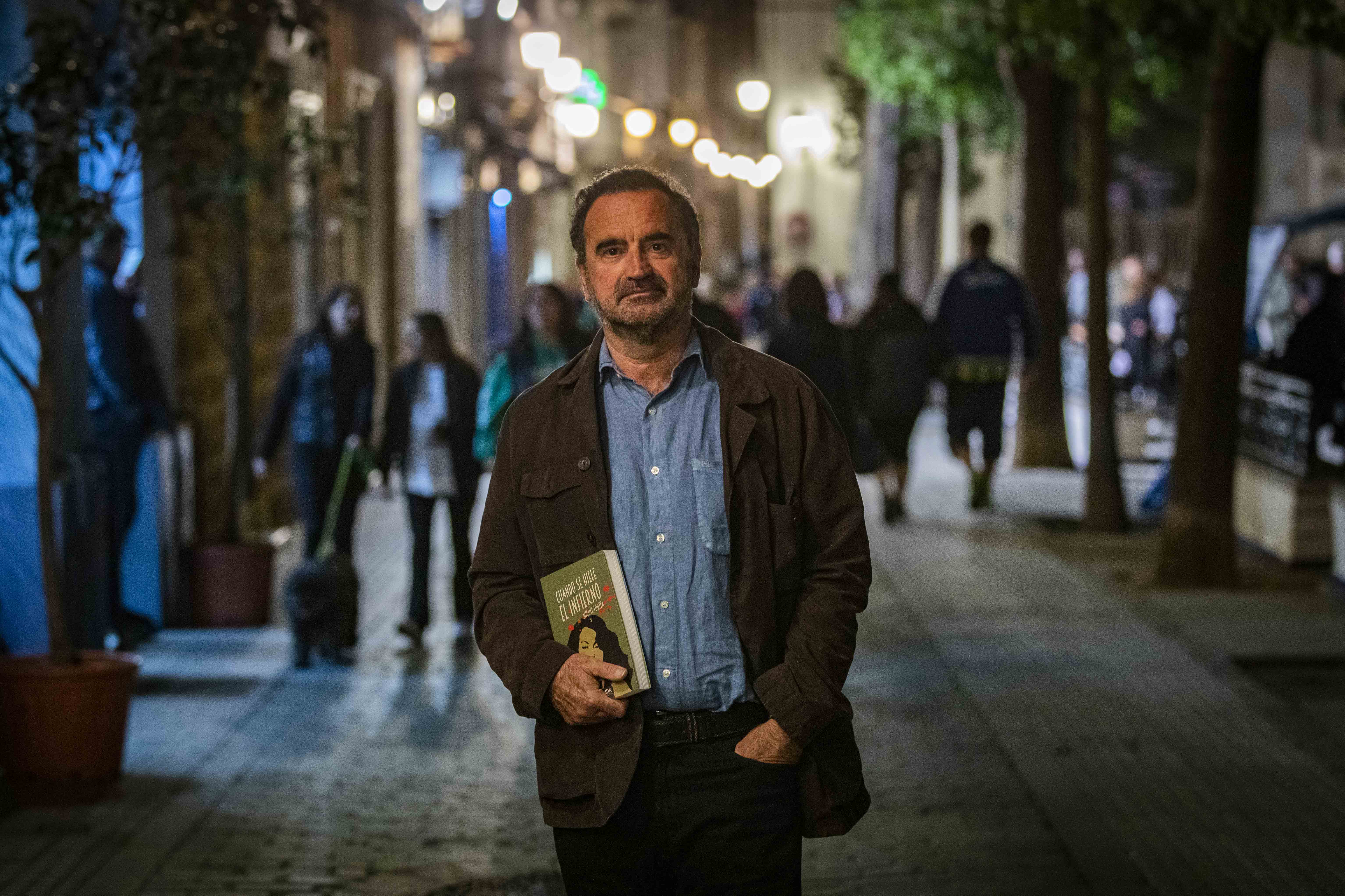 Miguel Fortén en Cádiz, poco antes de la entrevista. GERMÁN MESA