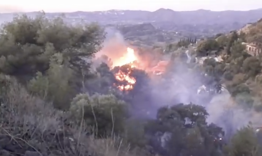 Incendio declarado en Mijas.