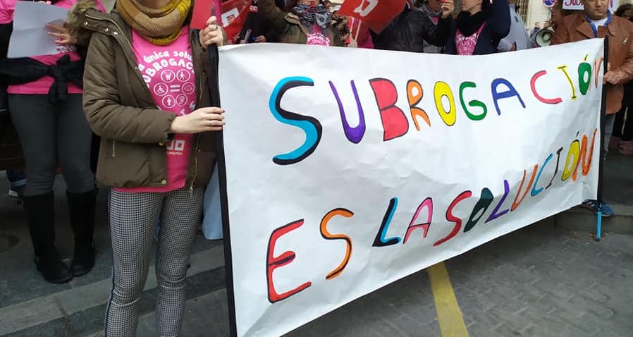 Protesta de monitoras de educación especial.