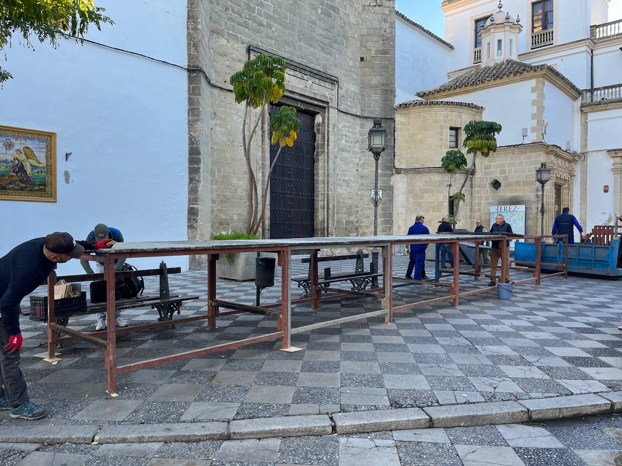 La alameda Cristina de Jerez ya se viste de Navidad.