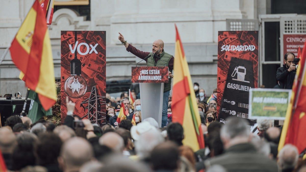 Acto de Solidaridad, el sindicato de Vox.