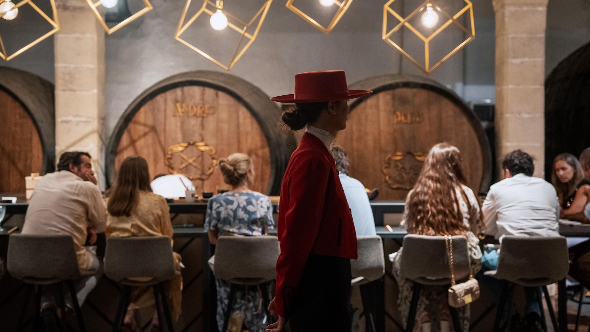 Una cena en González Byass, en una imagen de la firma bodeguera.
