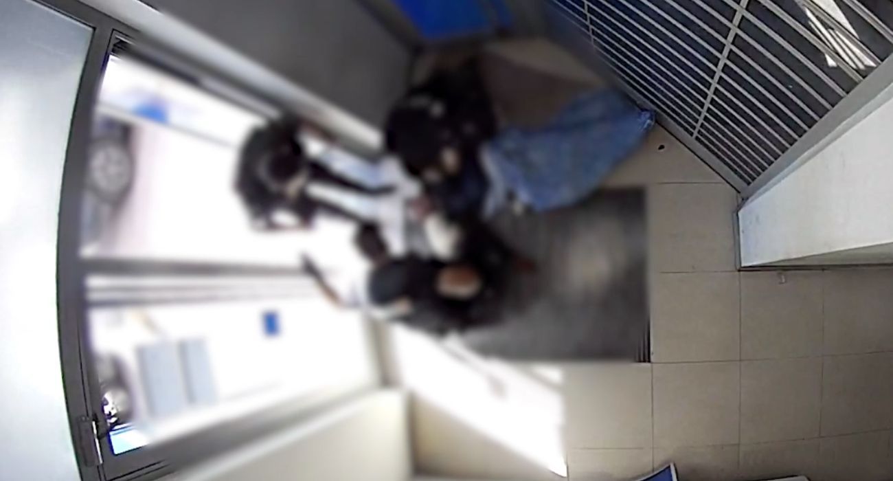 Agresión en una cajero en una imagen de archivo.