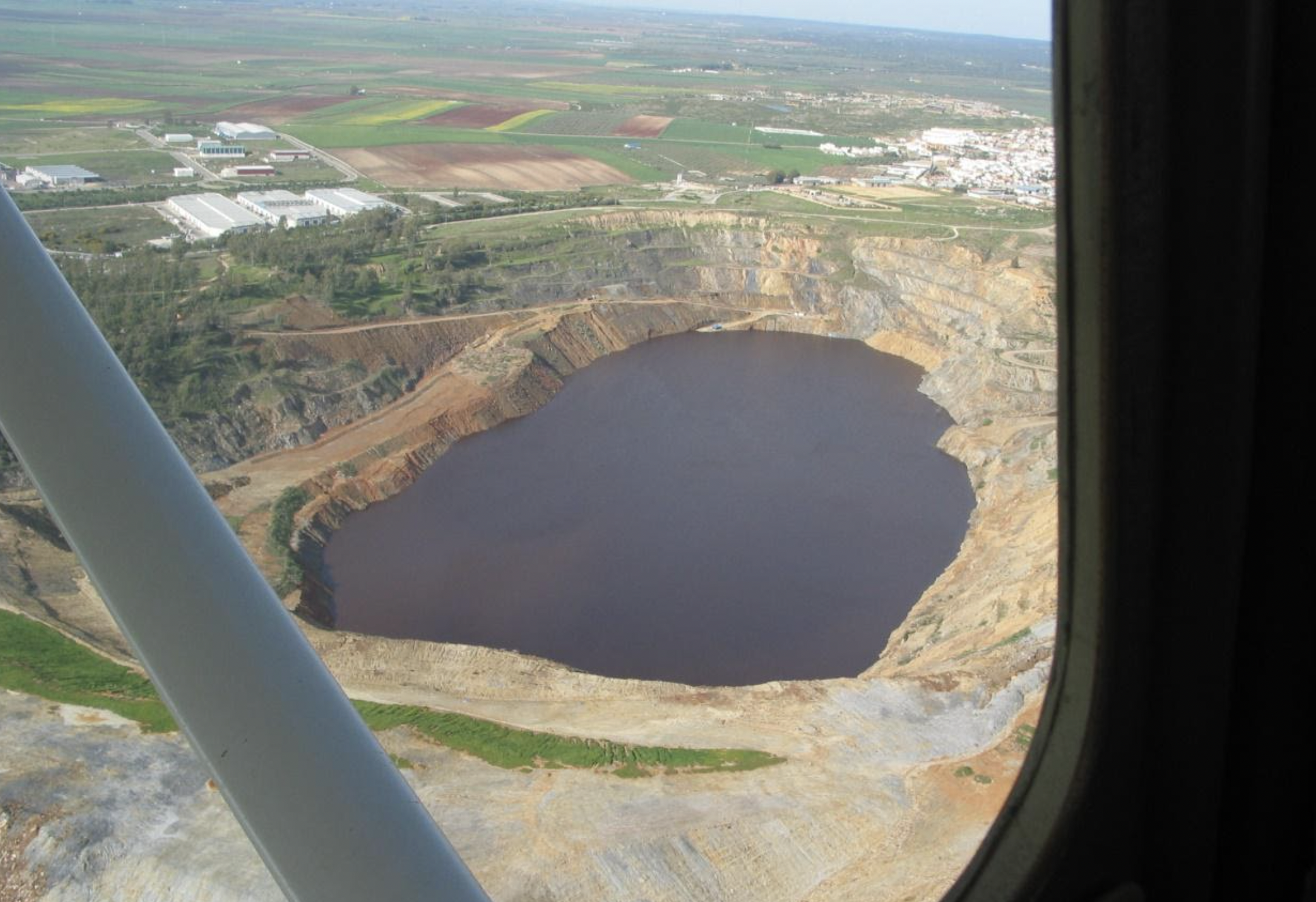 Vista del yacimiento minero de Aznalcóllar en Sevilla. CEDIDA 