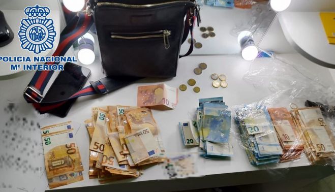 Material incautado por la Policía Nacional tras las investigaciones.