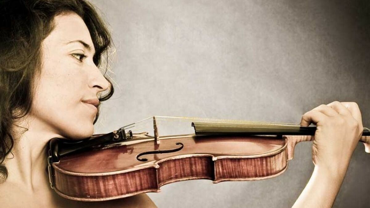 La violinista Mariarosaria D’Aprile.