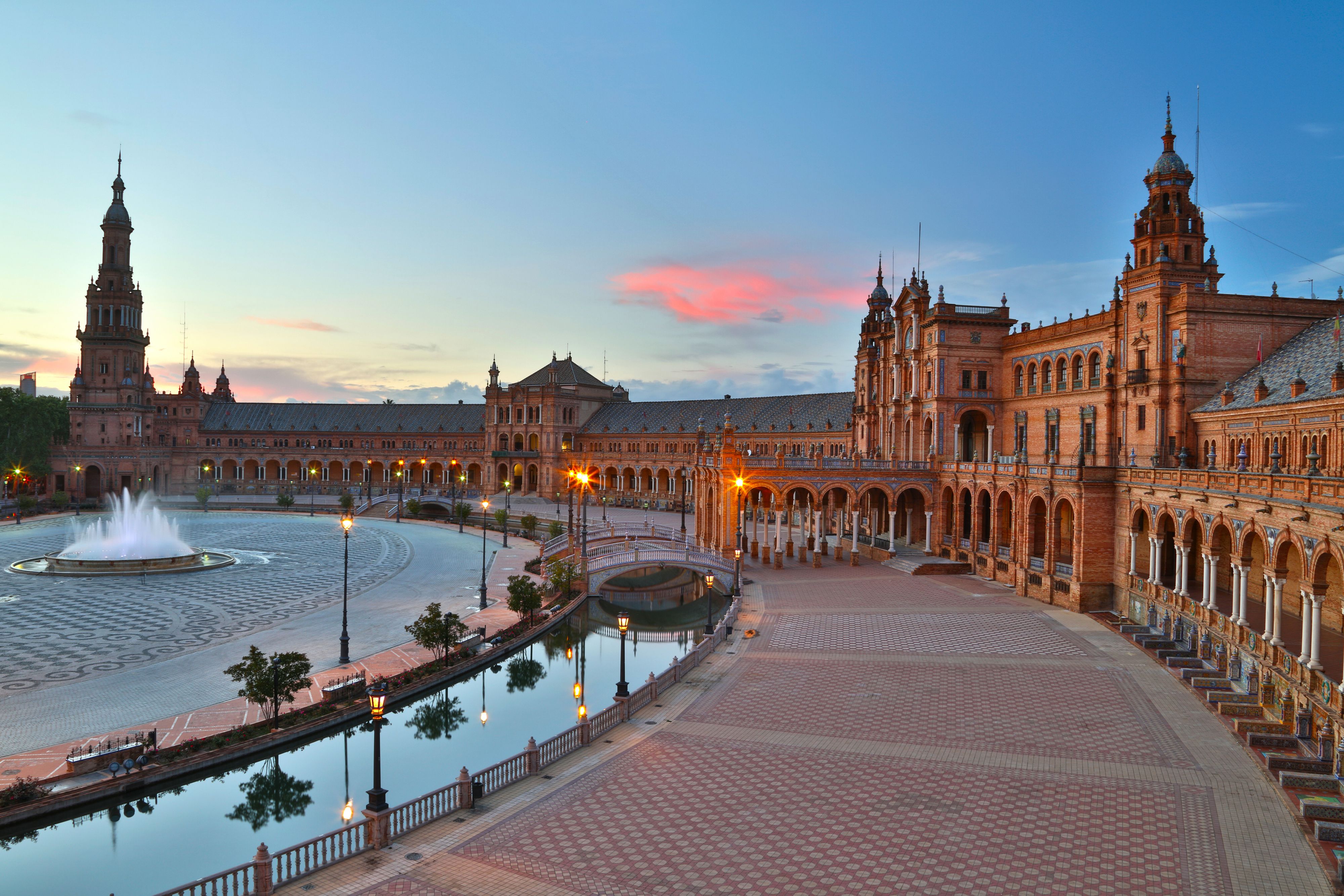La plaza de España de Sevilla.