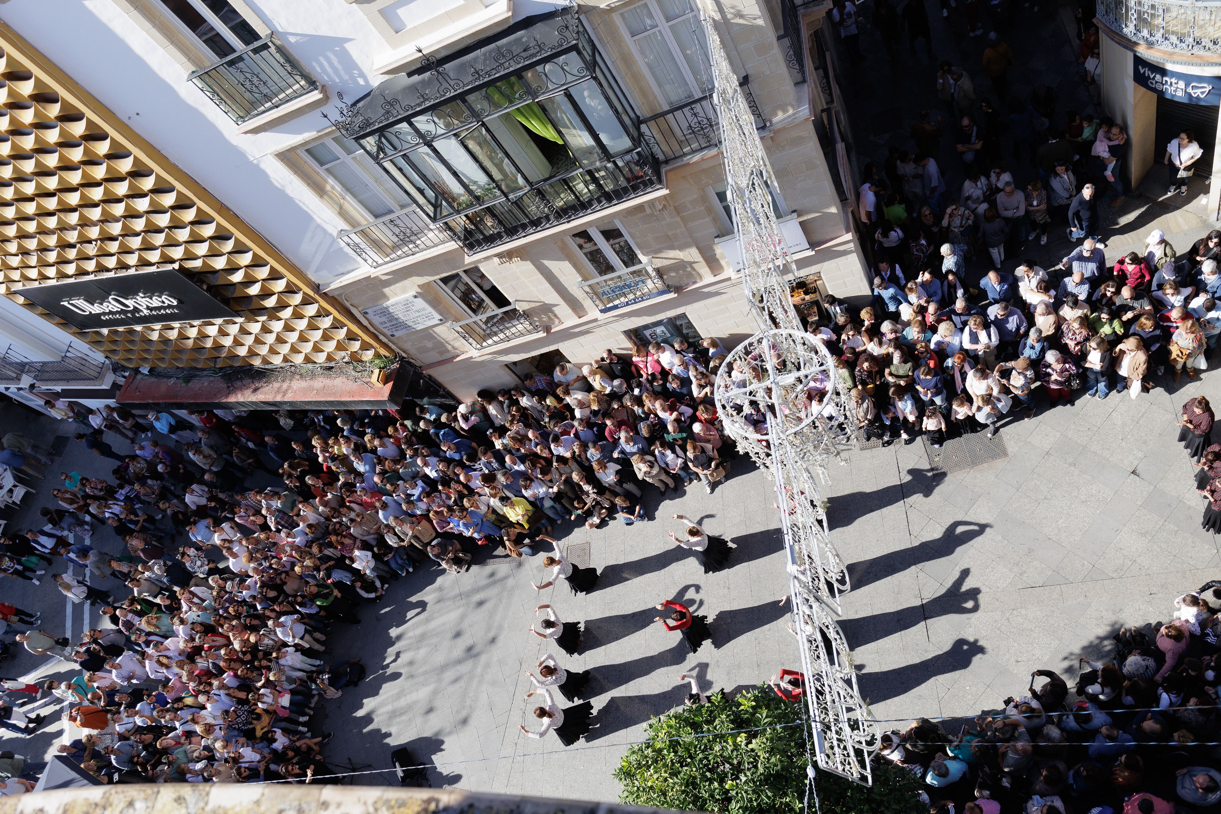 'Flashmob' flamenco en el centro de Jerez.
