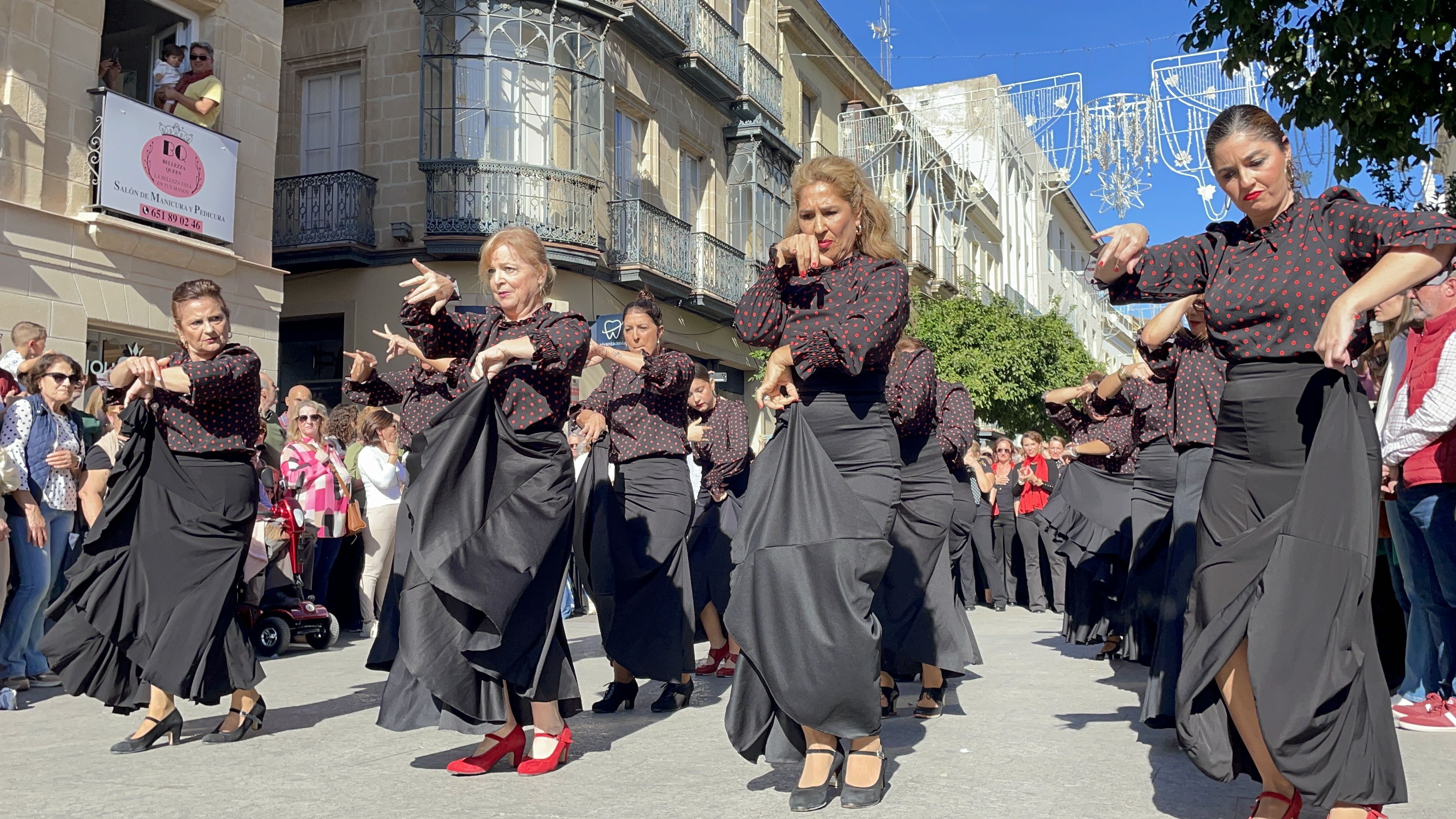 'Flashmob' flamenco en el centro de Jerez.