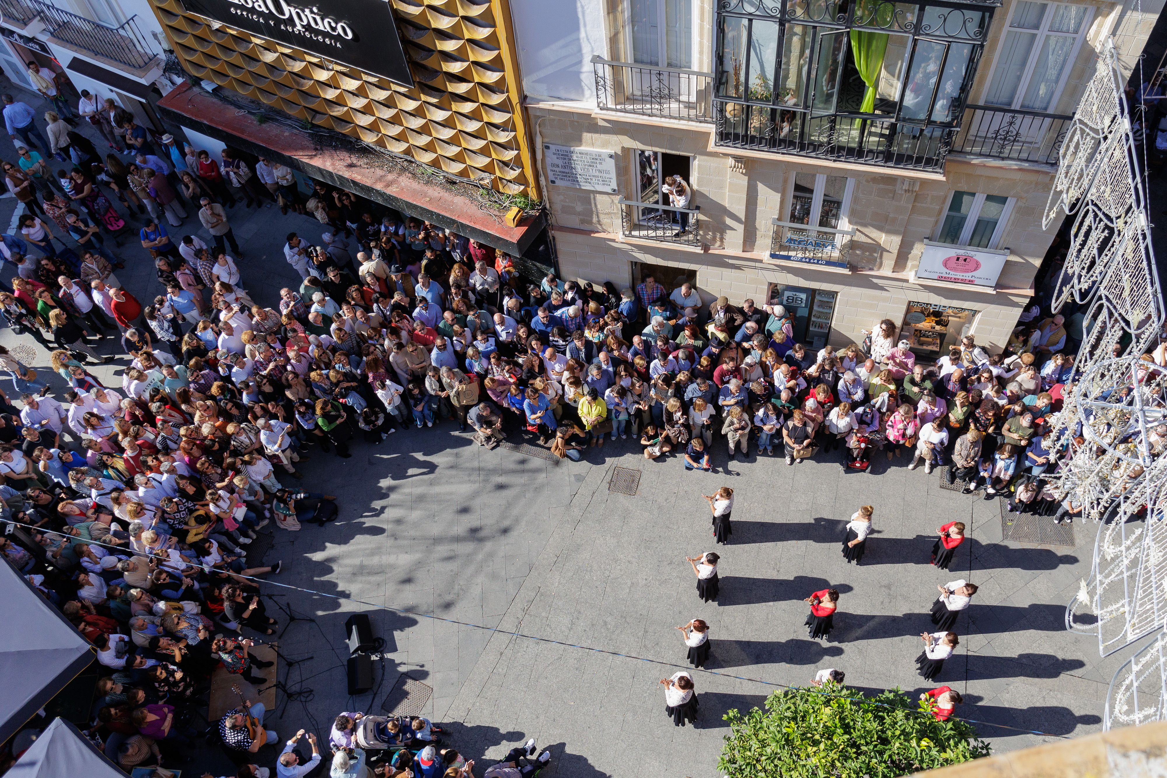 'Flashmob' flamenco en el centro de Jerez.