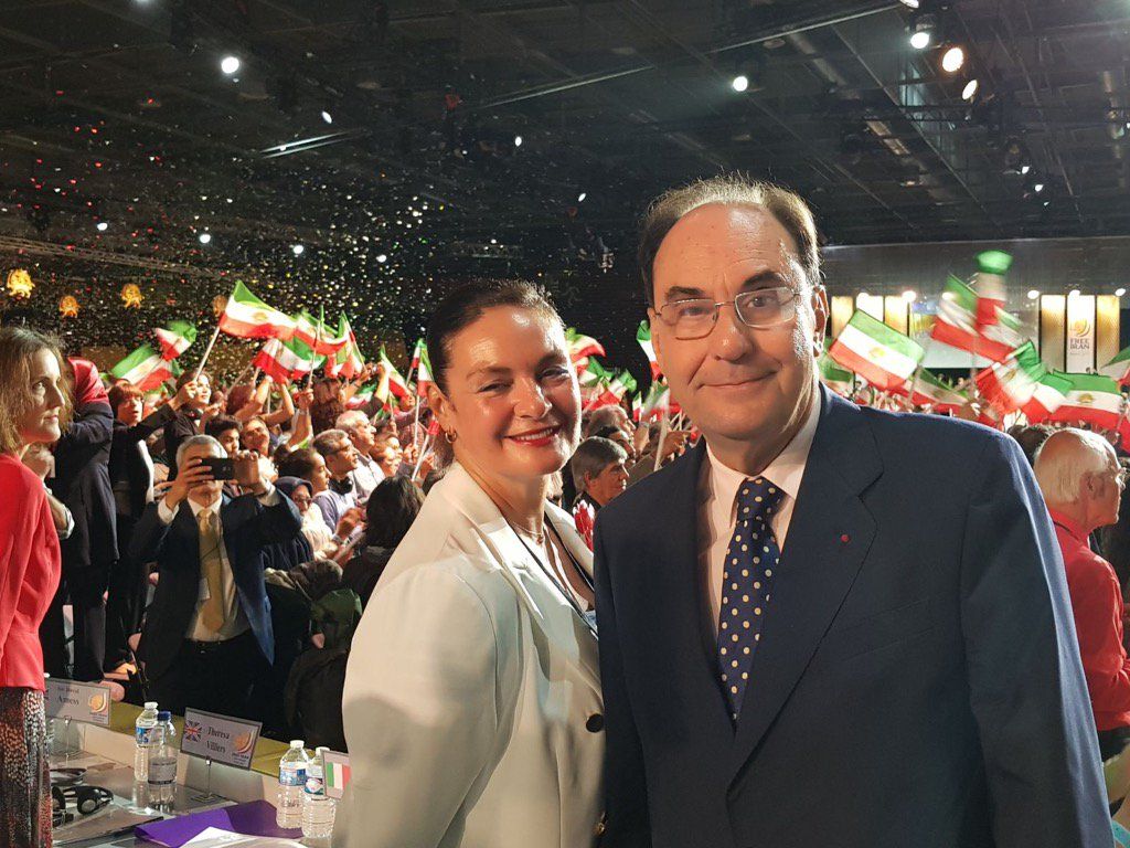 Vidal-Quadras, en un acto en París contra el Gobierno de Irán, tiempo atrás.