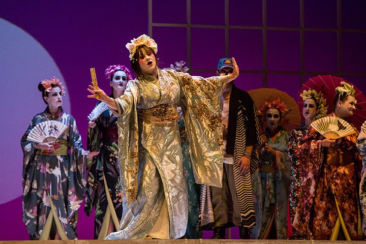 Un momento de la ópera Madama Butterfly.