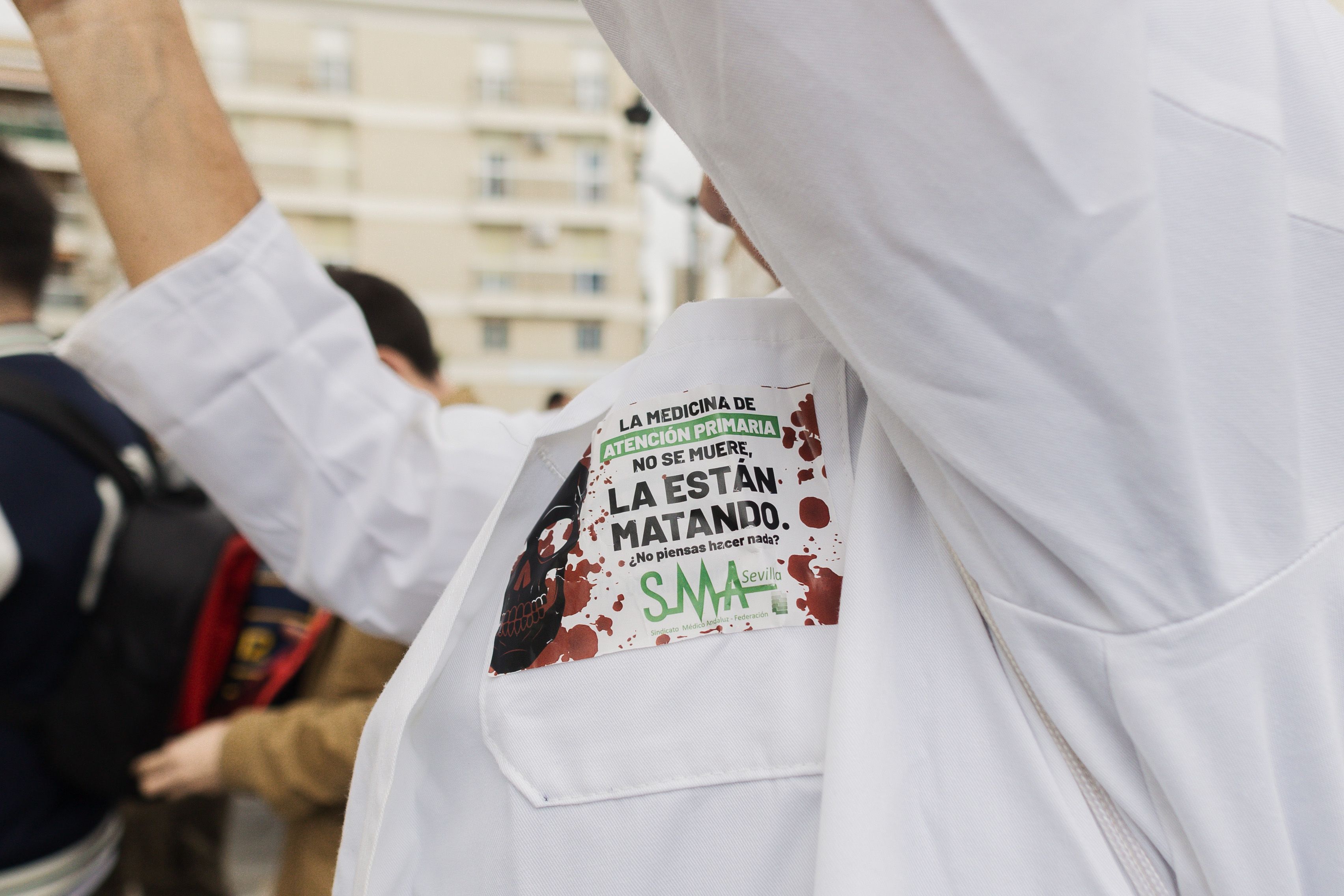Una protesta contra las agresiones a sanitarios en Andalucía.   